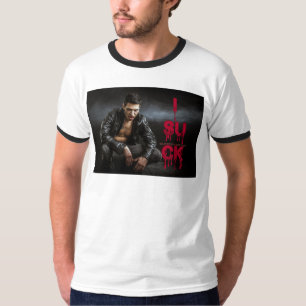 SlipperyJoe's Halloween bleke vampierachtige figuu T-shirt