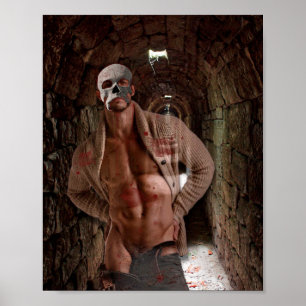 SlipperyJoe's Halloween doorzichtige spookachtige  Poster