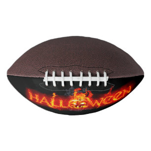 SlipperyJoe's Halloween enorm lettering in vuur ca American Football