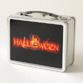SlipperyJoe's Halloween enorm lettertype in vuur (Achterkant)