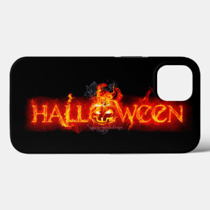 SlipperyJoe's Halloween enorm lettertype in vuur c Case-Mate iPhone Case