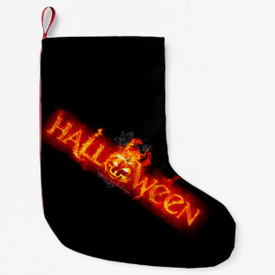 SlipperyJoe's Halloween enorm lettertype in vuur g Kleine Kerstsok