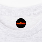 SlipperyJoe's Halloween enorm lettertype in vuur Labels (Aangebracht)