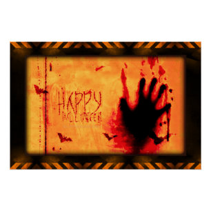 SlipperyJoe's Halloween maakt een gruwelijke angst Perfect Poster