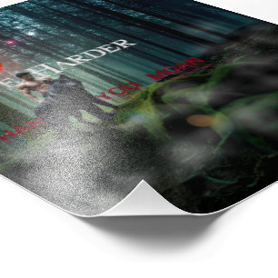 SlipperyJoe's Halloween shirtloze gespierde man ge Foto Afdruk