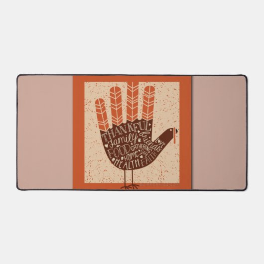 SlipperyJoe's hand spreekt de dankbare familielede Bureaumat (Voorkant)