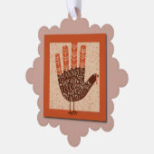 SlipperyJoe's hand spreekt de dankbare familielede Ornament Kaart (Links)