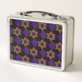 SlipperyJoe's Hanukkah-thema afbeelding goudgeel (Achterkant)