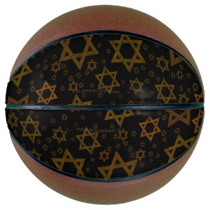 SlipperyJoe's Hanukkah-thema Ster David artistiek Basketbal