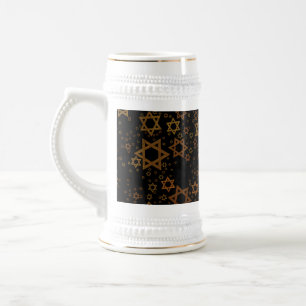 SlipperyJoe's Hanukkah-thema Ster David artistiek  Bierpul