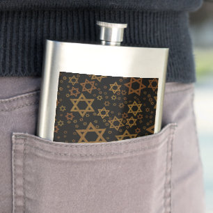 SlipperyJoe's Hanukkah-thema Ster David artistiek  Flacon