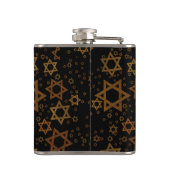 SlipperyJoe's Hanukkah-thema Ster David artistiek  Heupfles (Achterkant)