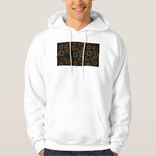 SlipperyJoe's Hanukkah-thema Ster David artistiek Hoodie