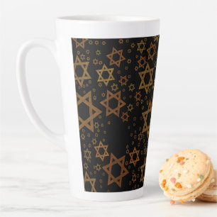 SlipperyJoe's Hanukkah-thema Ster David artistiek  Latte Mok