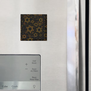 SlipperyJoe's Hanukkah-thema Ster David artistiek Magneet