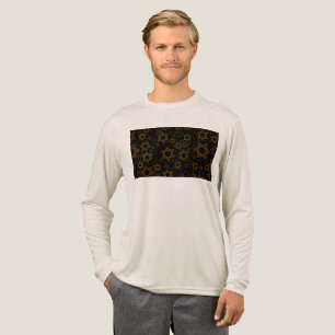 SlipperyJoe's Hanukkah-thema Ster David artistiek Tri-Blend Shirt