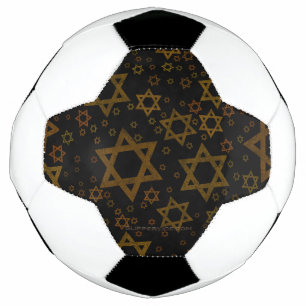 SlipperyJoe's Hanukkah-thema Ster David artistiek  Voetbal