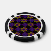 SlipperyJoe's Hanukkah-themed image golden yellow  Poker Chips (Enkel)