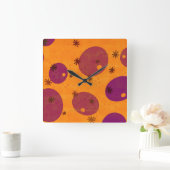 SlipperyJoe's Happy Chanoeka Joodse Hebreeuwse gel Vierkante Klok (Huis)