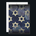 SlipperyJoe's Happy Chanoeka meerdere sterren van  Feestdagenkaart<br><div class="desc">SlipperyJoe's Happy Hanukkah meerdere Star of David symbolen Artistieke Viering Joods Hebreeuws Chanoeka geschenken Decoraties Jodendom religie significante symboliek Relevante cultuurgodsdienstige contexten verschillende zeshoekige vormen donkerblauw paarse tinten donkerblauwe abstracte achtergrond gelaagde textuur uiterlijk</div>