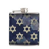 SlipperyJoe's Happy Chanoeka meerdere sterren van  Heupfles (Voorkant)