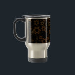 SlipperyJoe's Happy Chanoeka meerdere sterren van  Reisbeker<br><div class="desc">SlipperyJoe's Happy Chanoeka meerdere Stars of David patroon artistieke Viering Joodse identiteit erfgoed Hebreeuws Chanoeka geschenken decoraties Judaïsme belangrijk symbool religie verschillende maten bruin goud tinten visueel aantrekkelijk ingewikkeld ontwerp</div>