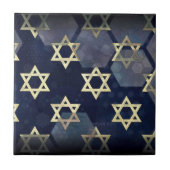 SlipperyJoe's Happy Chanoeka meerdere sterren van  Tegeltje (Voorkant)