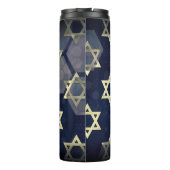 SlipperyJoe's Happy Chanoeka meerdere sterren van  Thermosbeker (Achterkant)