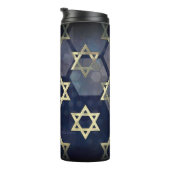 SlipperyJoe's Happy Chanoeka meerdere sterren van  Thermosbeker (Geroteerd rechts)