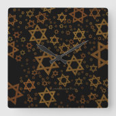 SlipperyJoe's Happy Chanoeka meerdere sterren van Vierkante Klok (Voorkant)