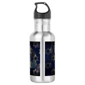 SlipperyJoe's Happy Chanoeka meerdere sterren van  Waterfles (Achterkant)