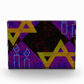 SlipperyJoe's Happy Chanoeka-ster van David Menora Fotoblokken (Voorkant)