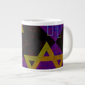 SlipperyJoe's Happy Chanoeka-ster van David Menora Grote Koffiekop (Voorkant rechts)