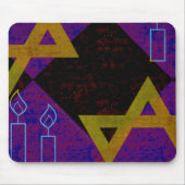 SlipperyJoe's Happy Chanoeka-ster van David Menora Muismat (Voorkant)