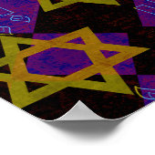 SlipperyJoe's Happy Chanoeka-ster van David Menora Poster (Hoek)