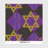 SlipperyJoe's Happy Chanoeka-ster van David Menora Sticker (Vel)