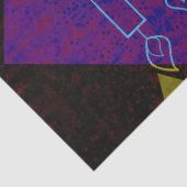 SlipperyJoe's Happy Chanoeka-ster van David Menora Tissuepapier (Detail)