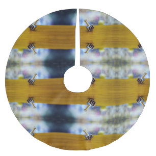 SlipperyJoe's Happy Chanoeka vierzijdig draaiend Kerstboom Rok