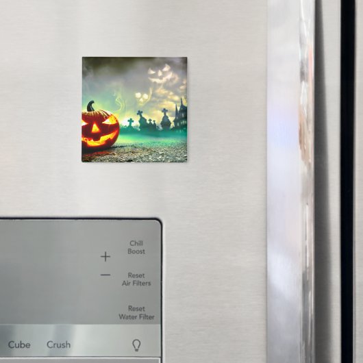 SlipperyJoe's Happy Halloween begraafplaats c Magneet (Insitu (Koelkast))
