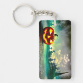 SlipperyJoe's Happy Halloween begraafplaats c Sleutelhanger (Voorkant)