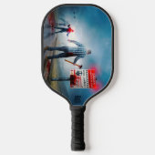 SlipperyJoe's Happy Halloween dode zombies eng b Pickleball Paddle (Voorkant)
