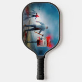 SlipperyJoe's Happy Halloween dode zombies eng b Pickleball Paddle (Achterkant)
