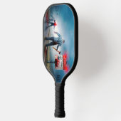 SlipperyJoe's Happy Halloween dode zombies eng b Pickleball Paddle (Links)