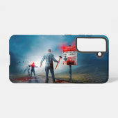 SlipperyJoe's Happy Halloween dode zombies eng b Samsung Galaxy Hoesje (Achterkant horizontaal)