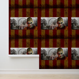 SlipperyJoe's Happy Halloween griezelige man pop g Behang