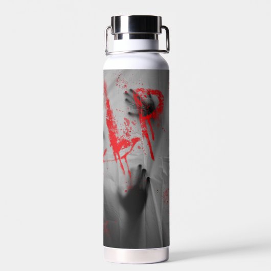 SlipperyJoe's Happy Halloween LGBTQIA-vel Waterfles (Achterkant)