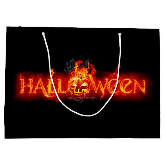 SlipperyJoe's Happy Halloween pompoen gloeiende og Groot Cadeauzakje (Achterkant)