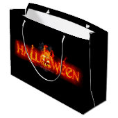 SlipperyJoe's Happy Halloween pompoen gloeiende og Groot Cadeauzakje (Achterkant Gekanteld)