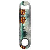 SlipperyJoe's Happy Halloween-pompoen LGBTQIA-litt Speed Flessenopener (Achterkant)