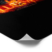 SlipperyJoe's Happy Halloween pompoen LGBTQIA vuur Poster (Hoek)